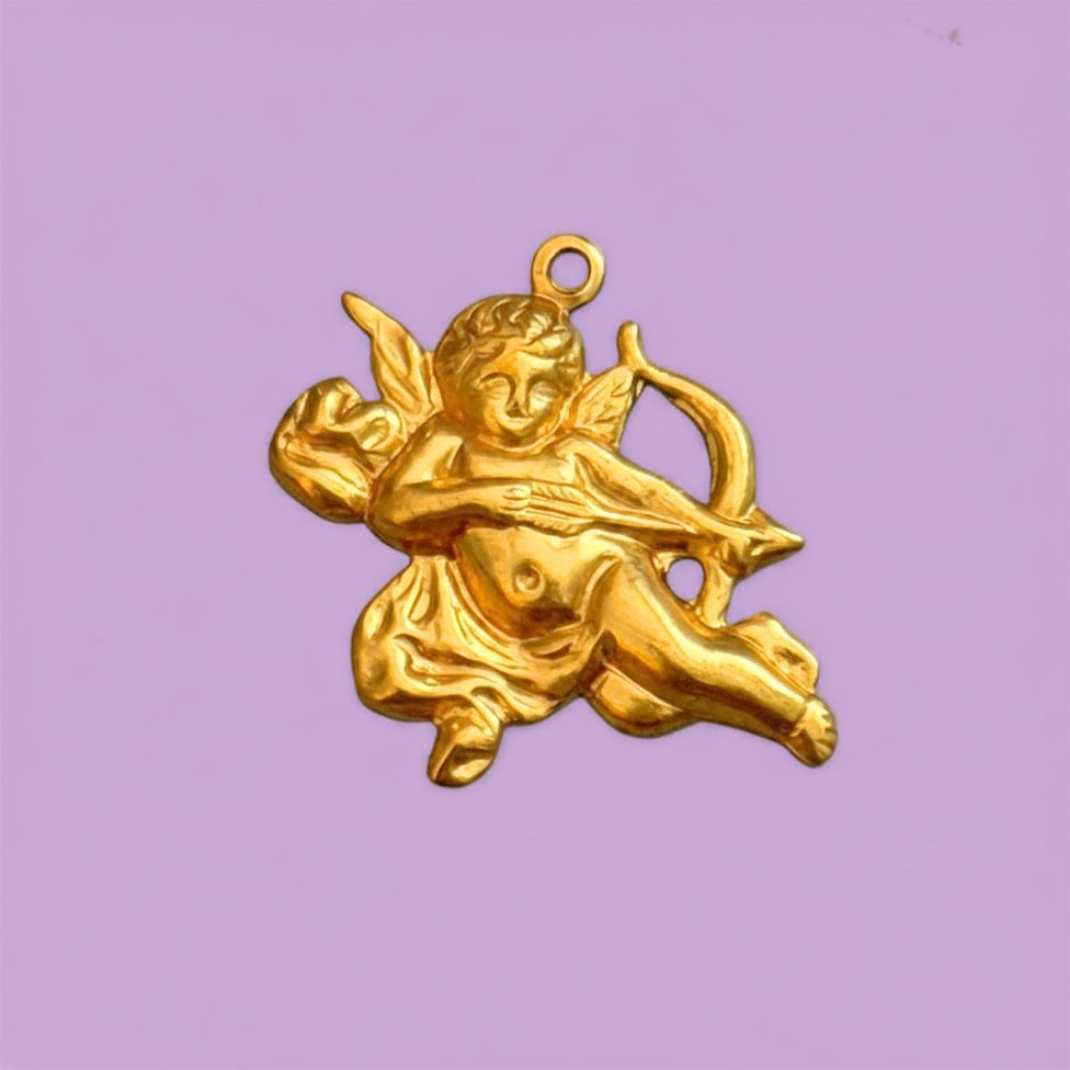 Vintage Cupid Charm