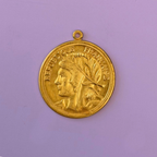 Vintage Miriam Haskell "Republique Française" Coin Charm