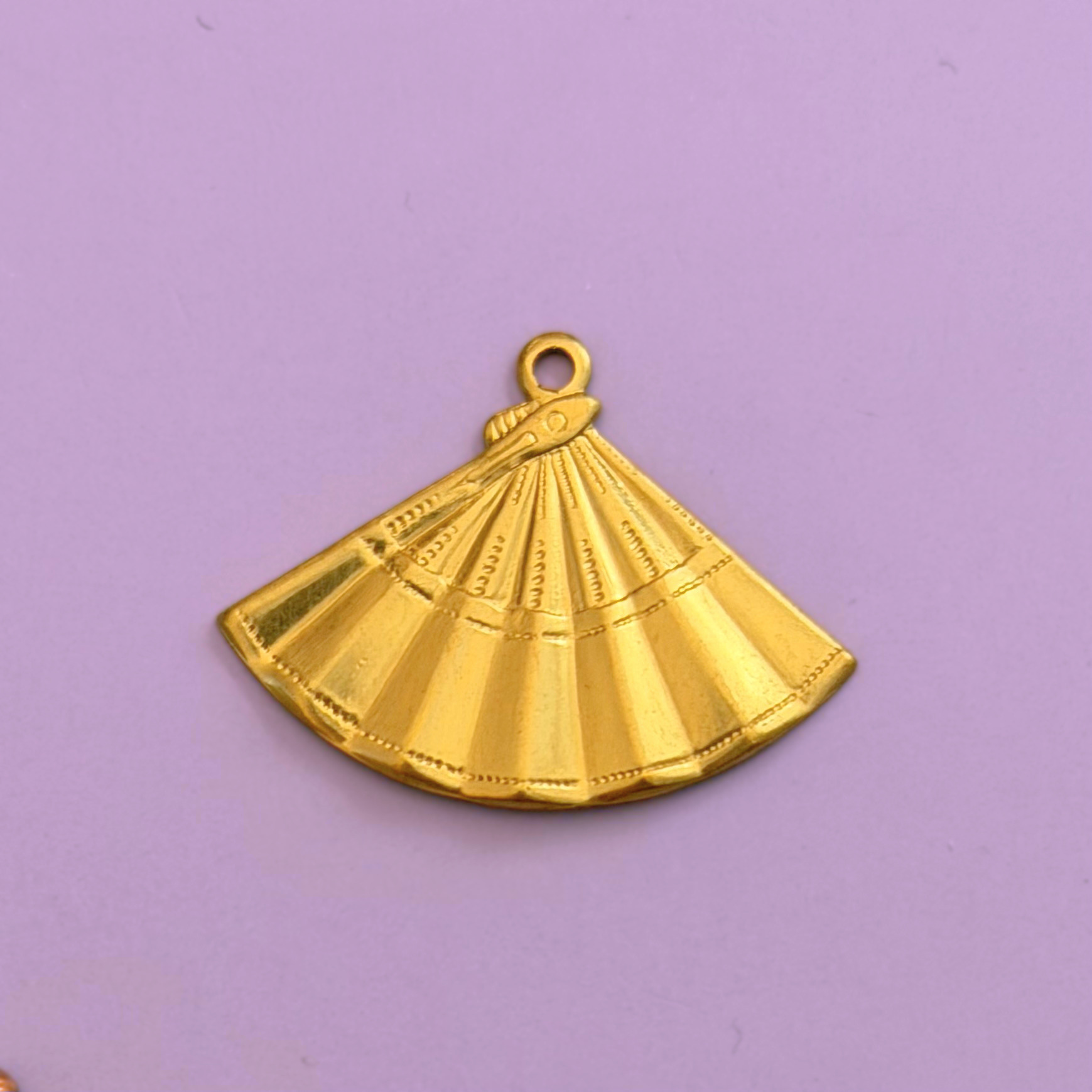 Vintage Folding Fan Charm