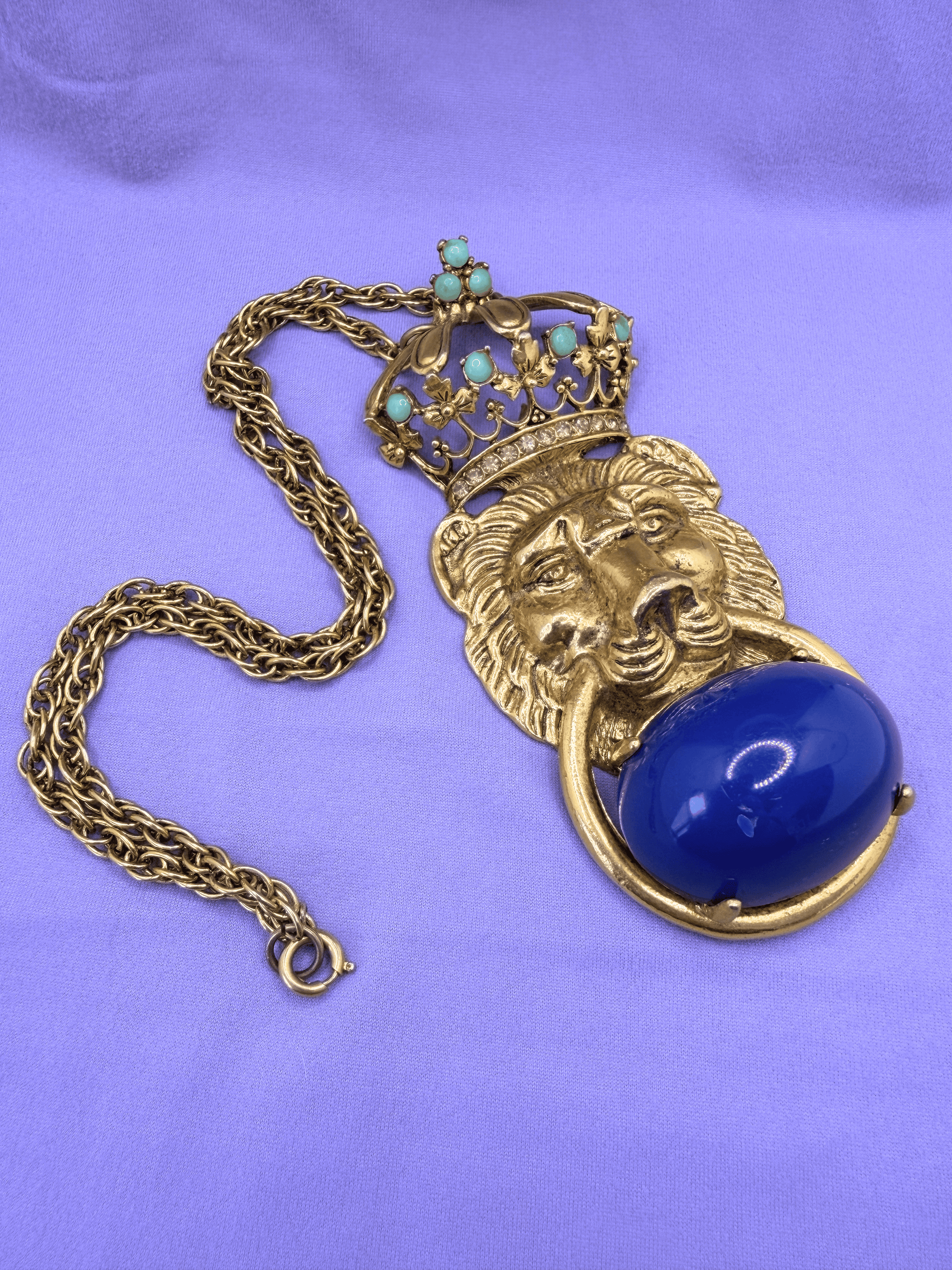 Pauline Rader Reissue Lion Door Knocker Pendant