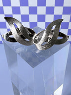 Sarah Coventry Abstract Silver Clip-On Earrings