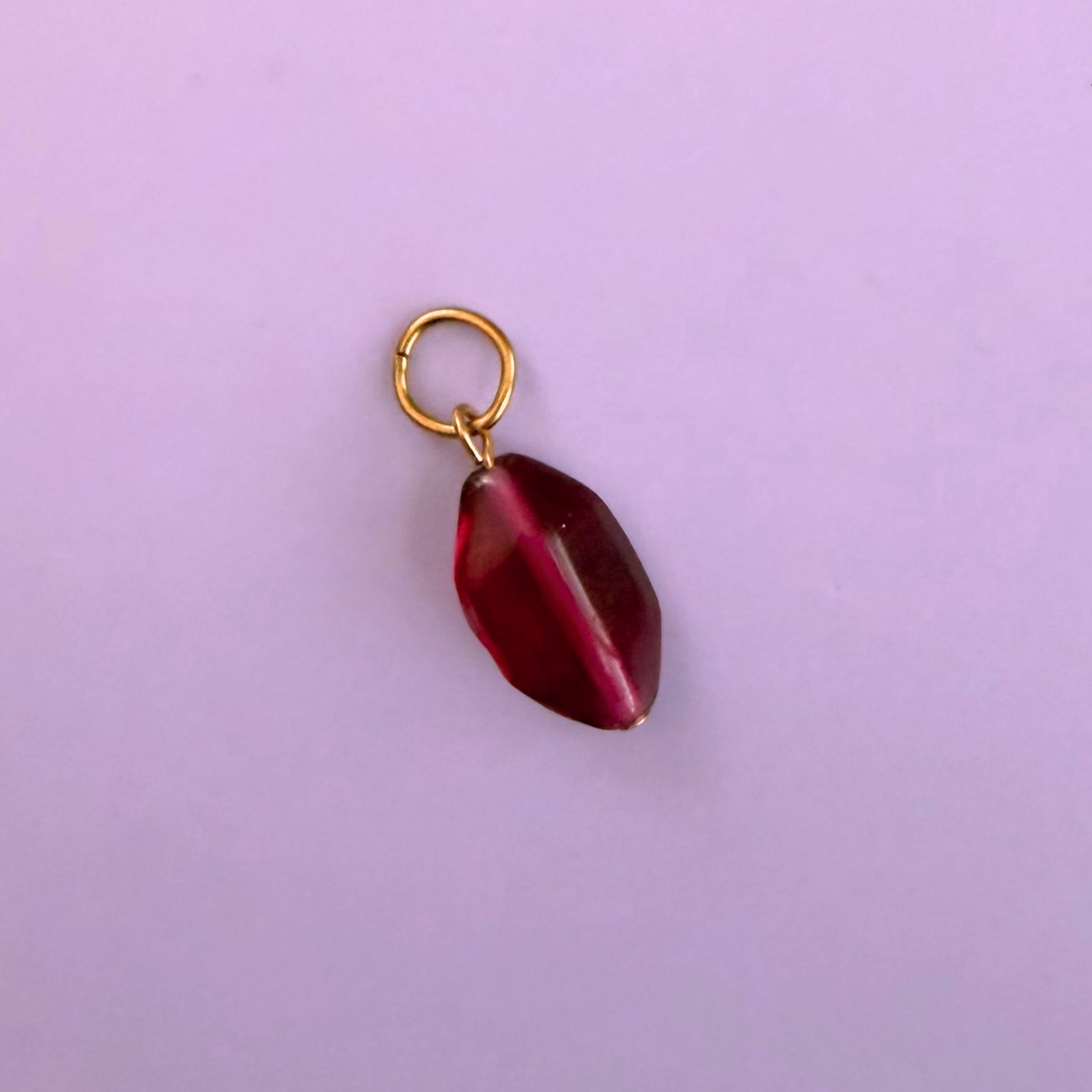 Vintage Pomegranate Glass Charm