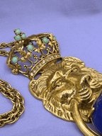 Pauline Rader Reissue Lion Door Knocker Pendant