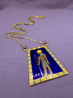 Vintage Egyptian Revival Amun-Ra Pendant