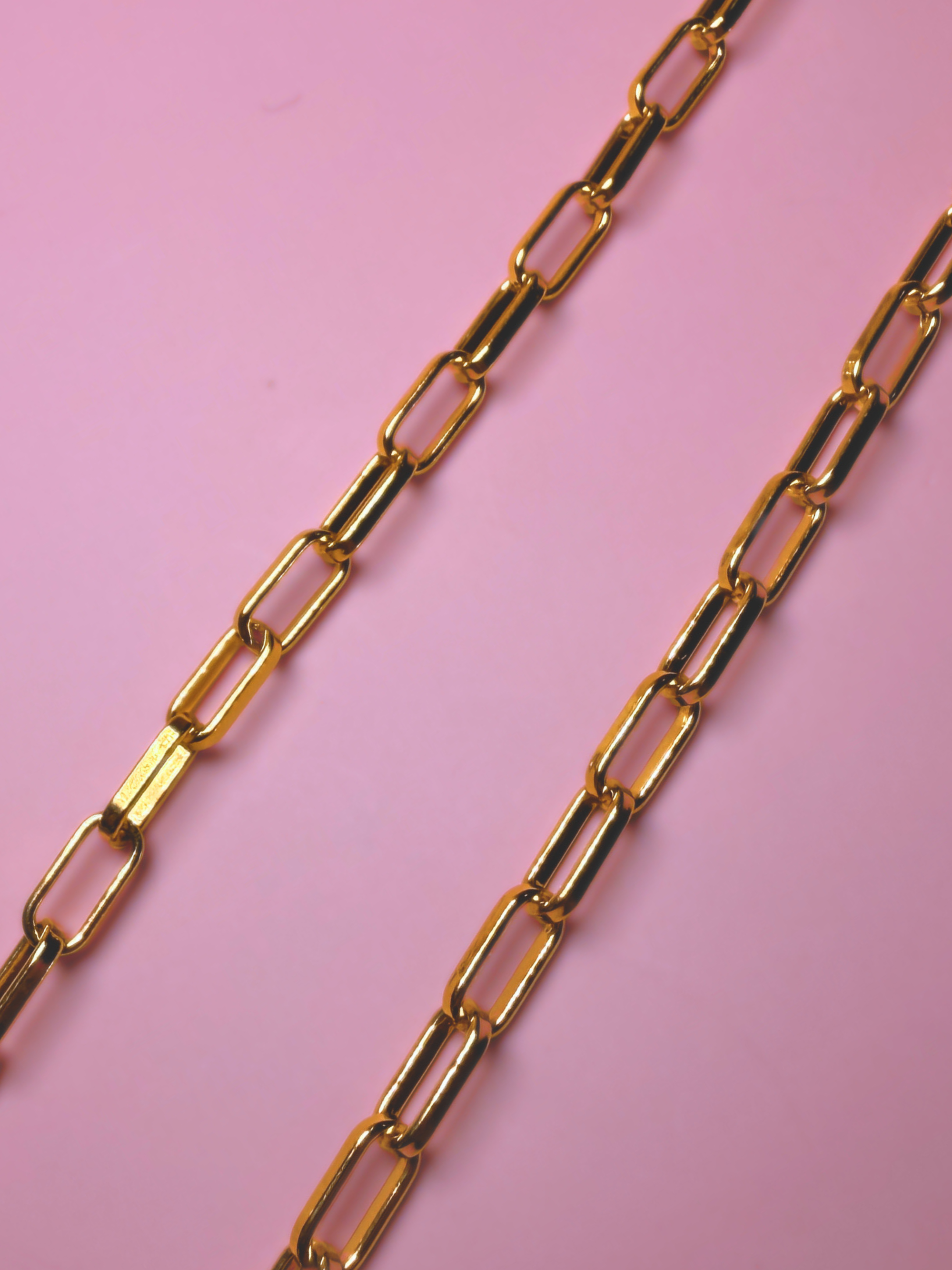 Gold Plated Paperclip Chain –– New Old Stock