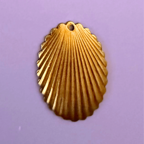 Vintage Sunburst Oval Charm