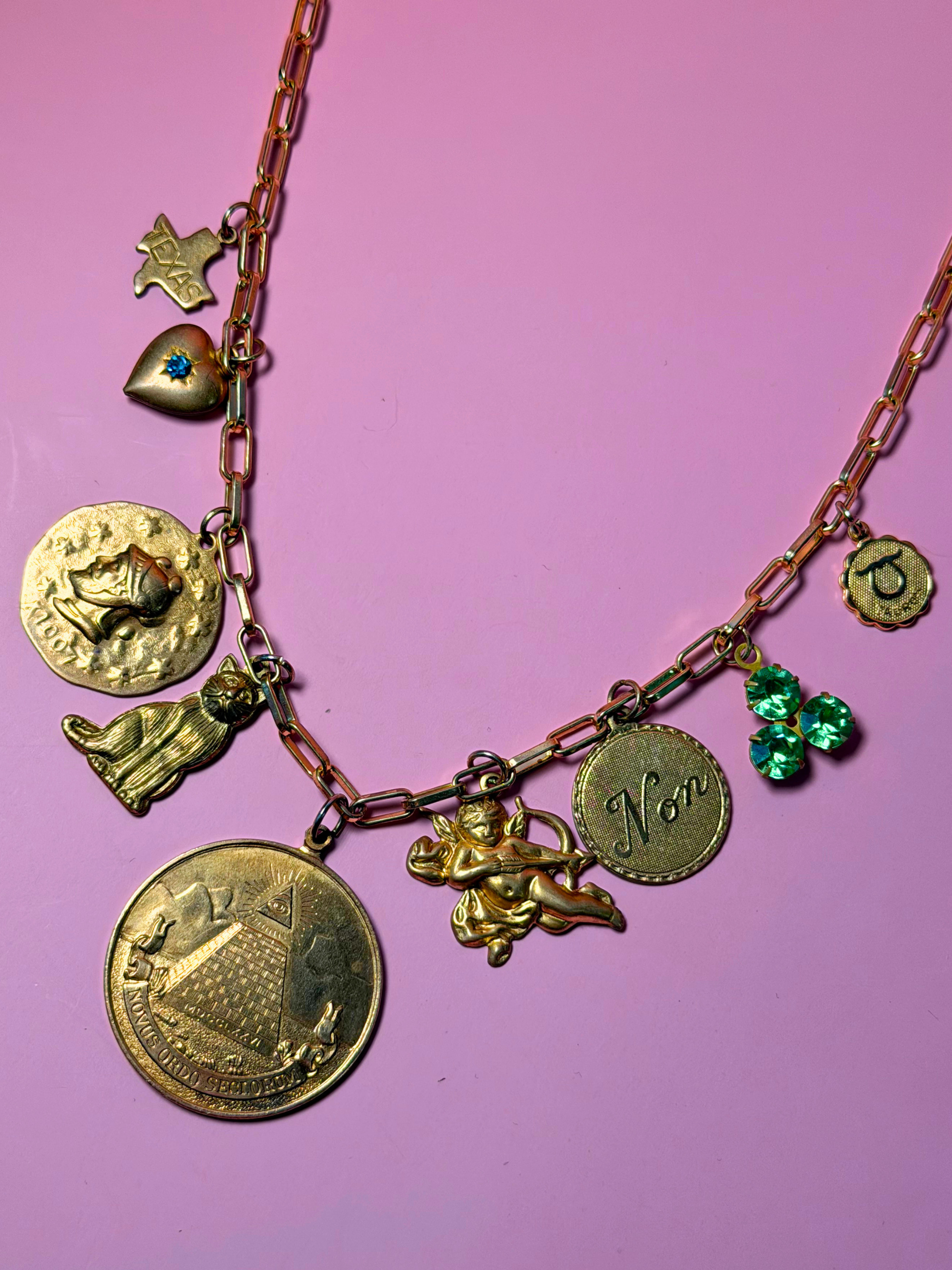 Gold Plated Paperclip Chain –– New Old Stock