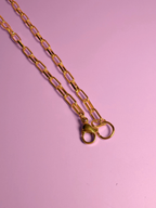Gold Plated Paperclip Chain –– New Old Stock