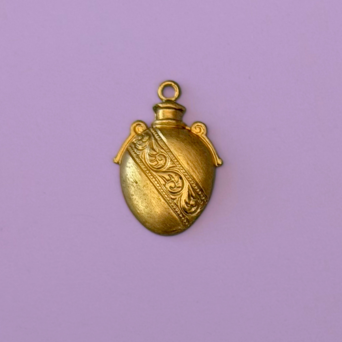 Vintage Scrollwork Bottle Charm