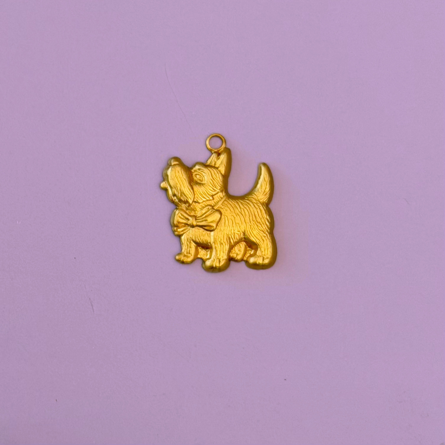 Vintage Terrier Dog Charm
