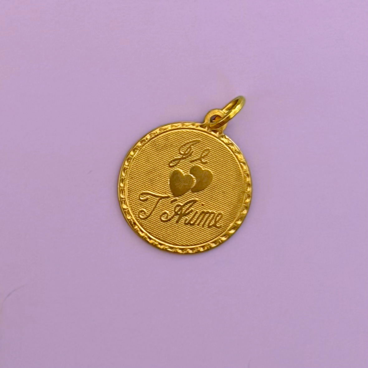Rare: Vintage Je t'aime Coin Charm