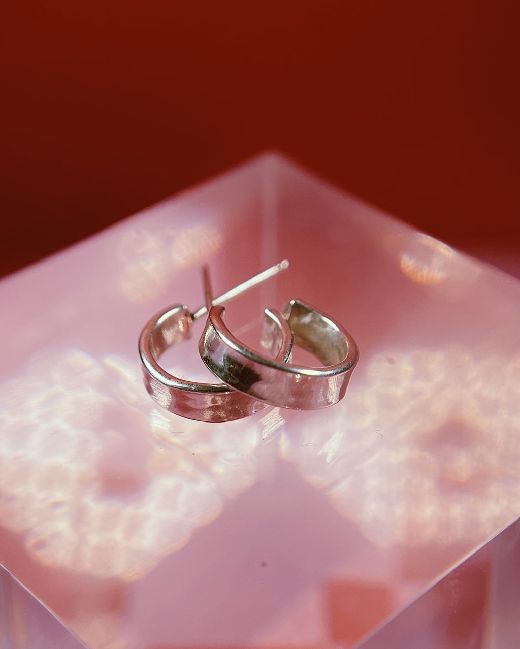 Sterling Silver Baby Half Hoops