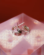 Sterling Silver Baby Half Hoops