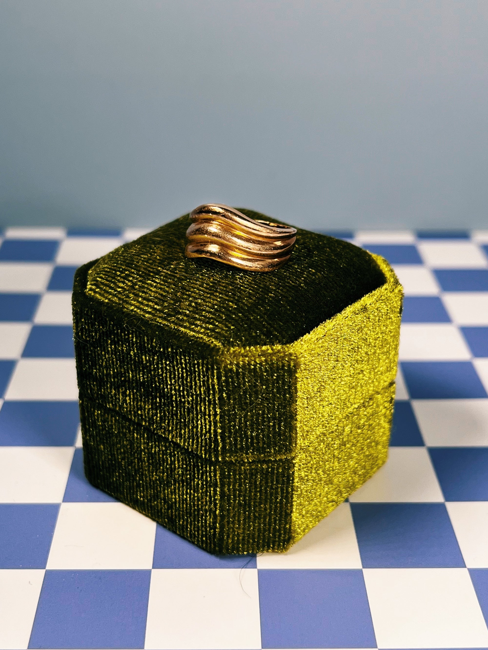 14k Gold Triple Wave Ring