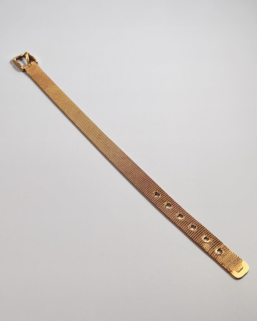 Gold Mesh Buckle Bracelet
