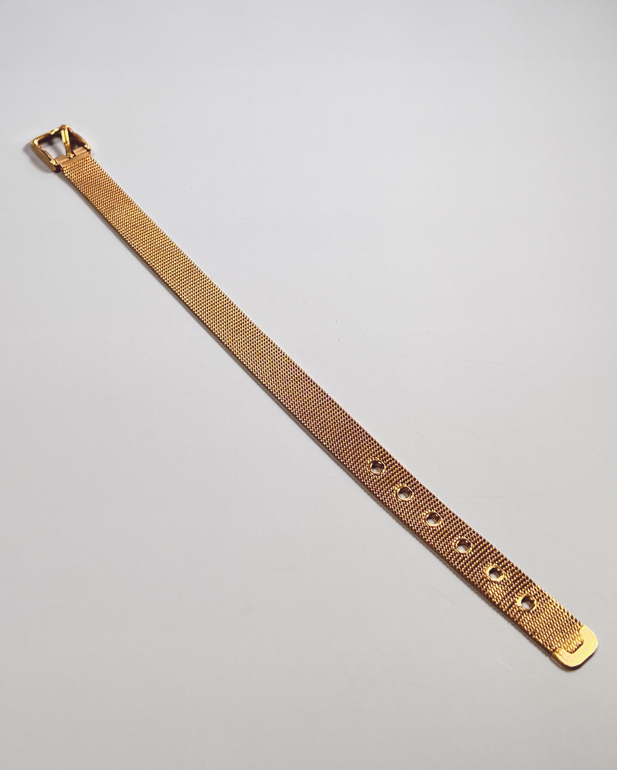 Gold Mesh Buckle Bracelet