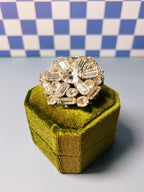 1950s Crystal Burst Brooch