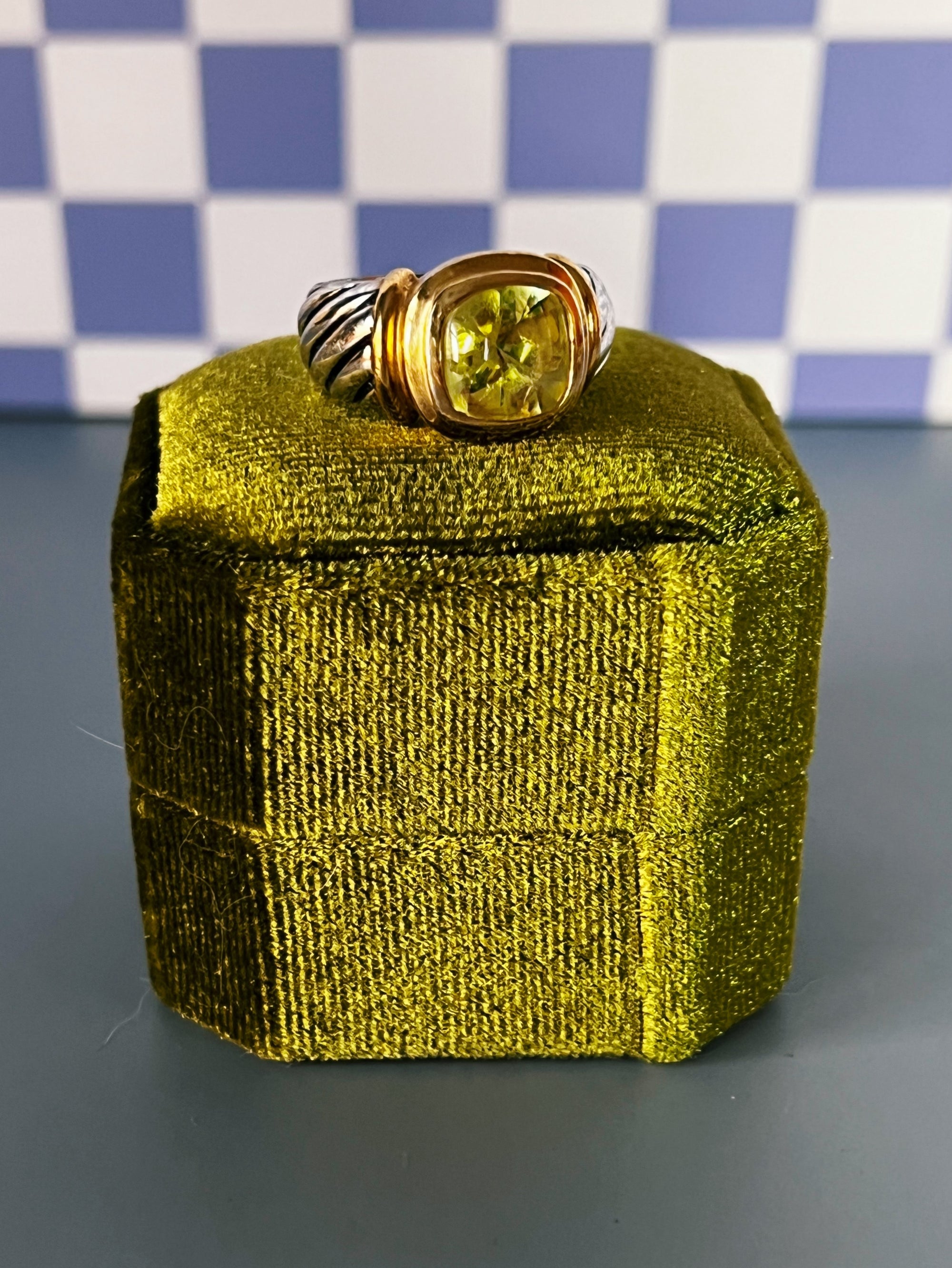 Cable Twist Mixed Metal Ring