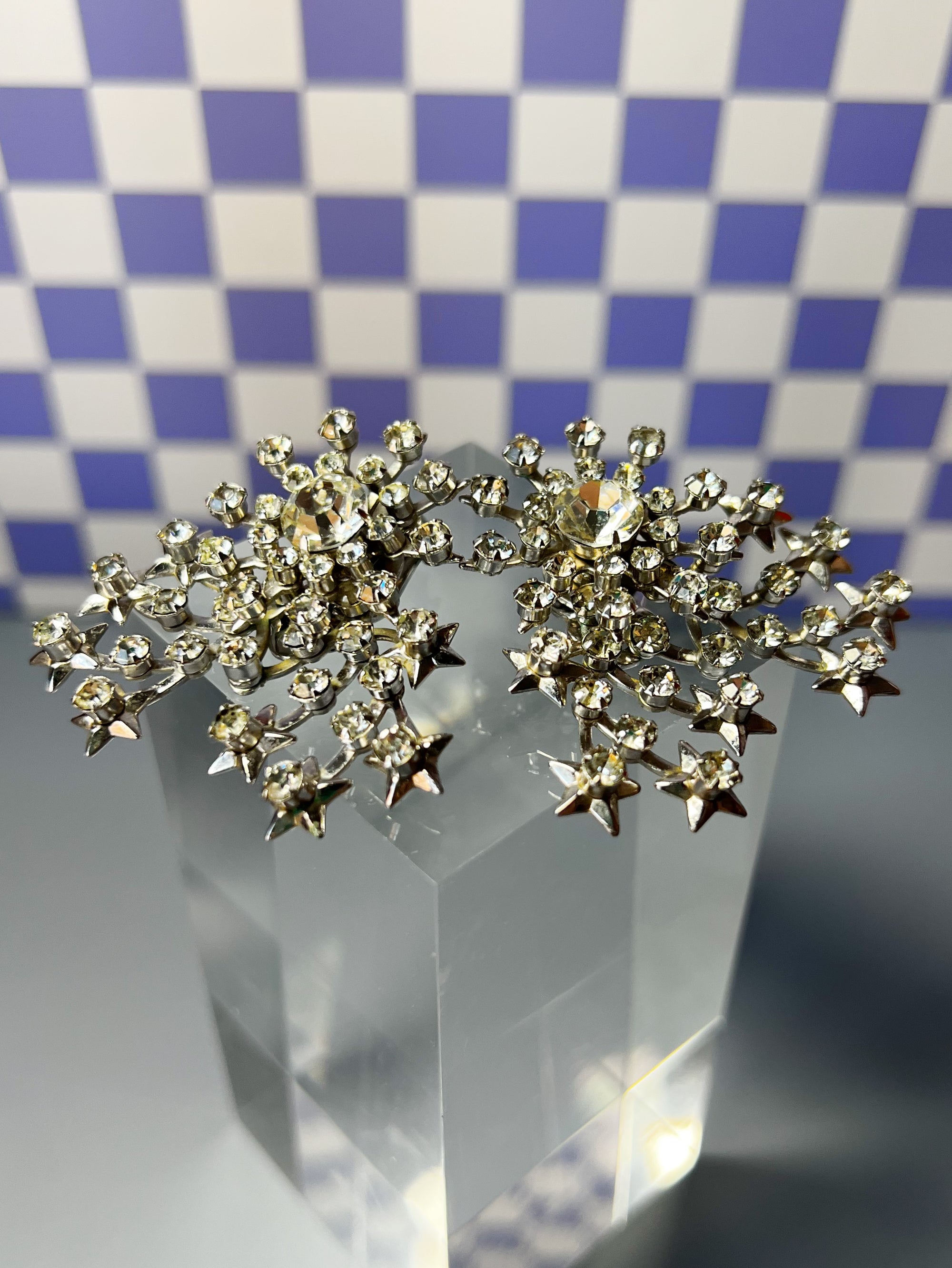 Midcentury Wirth of California Celestial Clip-on Earrings