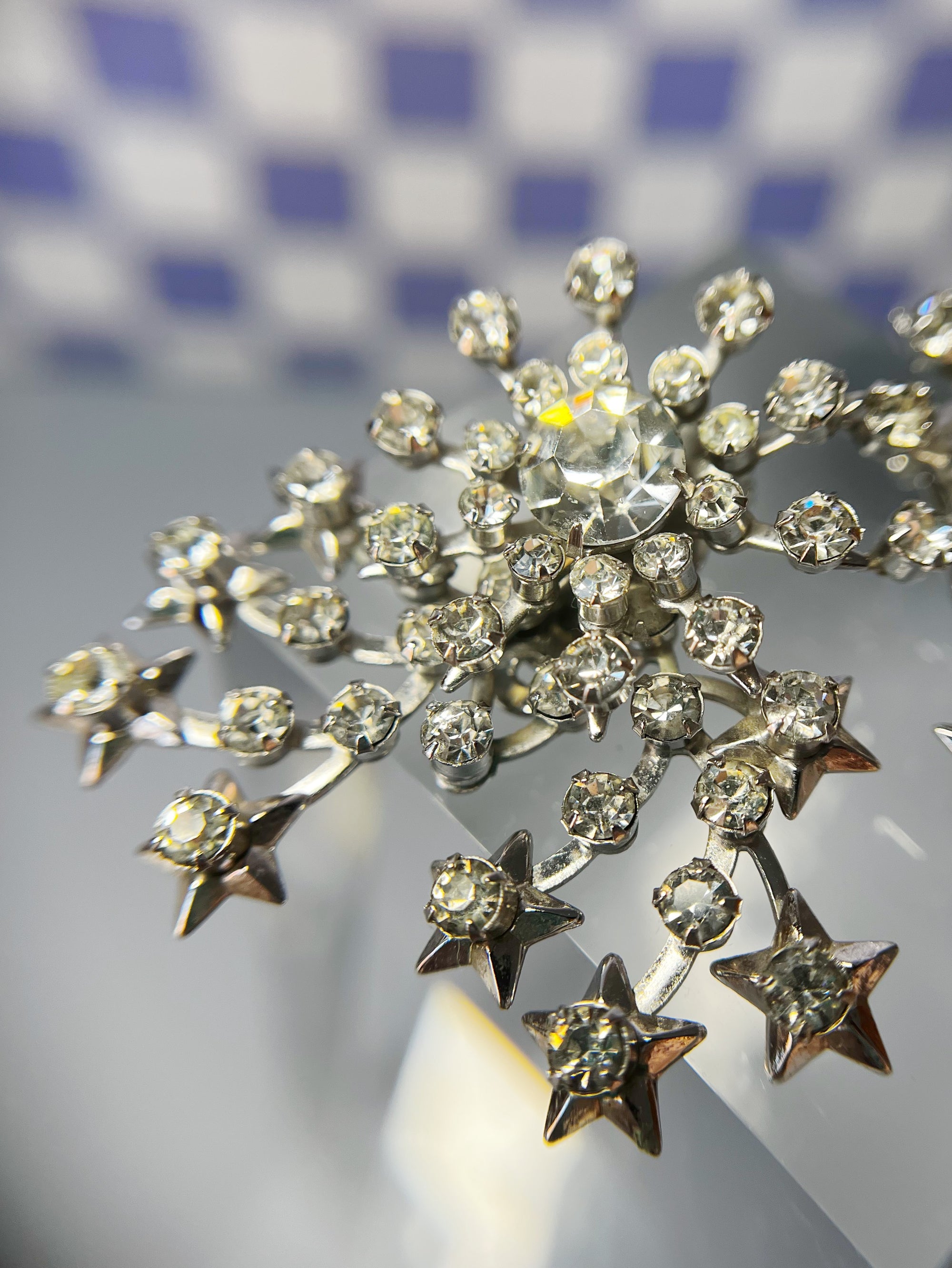 Midcentury Wirth of California Celestial Clip-on Earrings