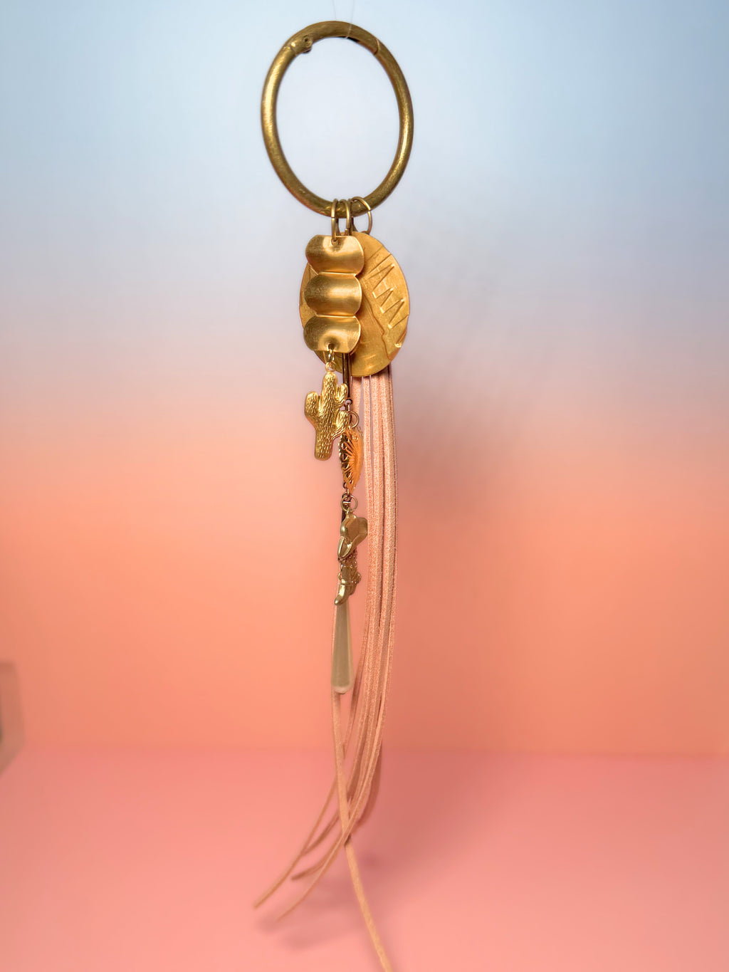 Cowgirl Dreams Vintage Charm Bag Charm — Cactus, Boot & Western Heart