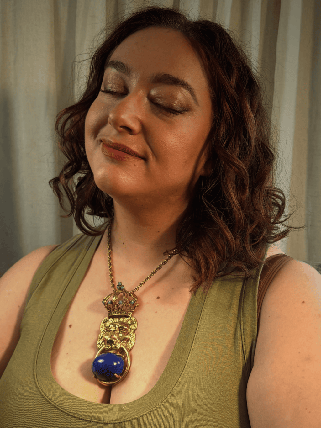 Pauline Rader Reissue Lion Door Knocker Pendant