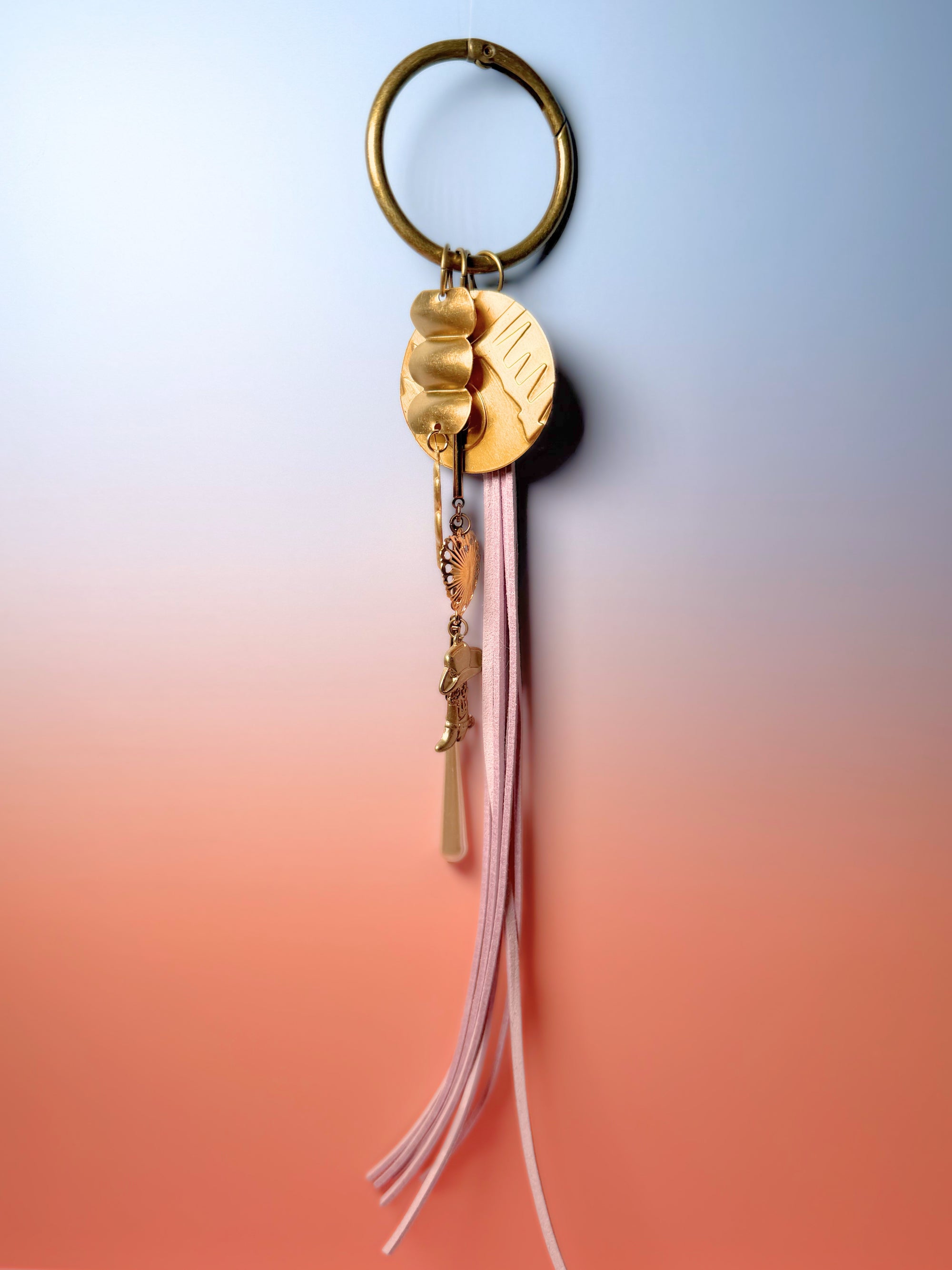 Cowgirl Dreams Vintage Charm Bag Charm — Cactus, Boot & Western Heart